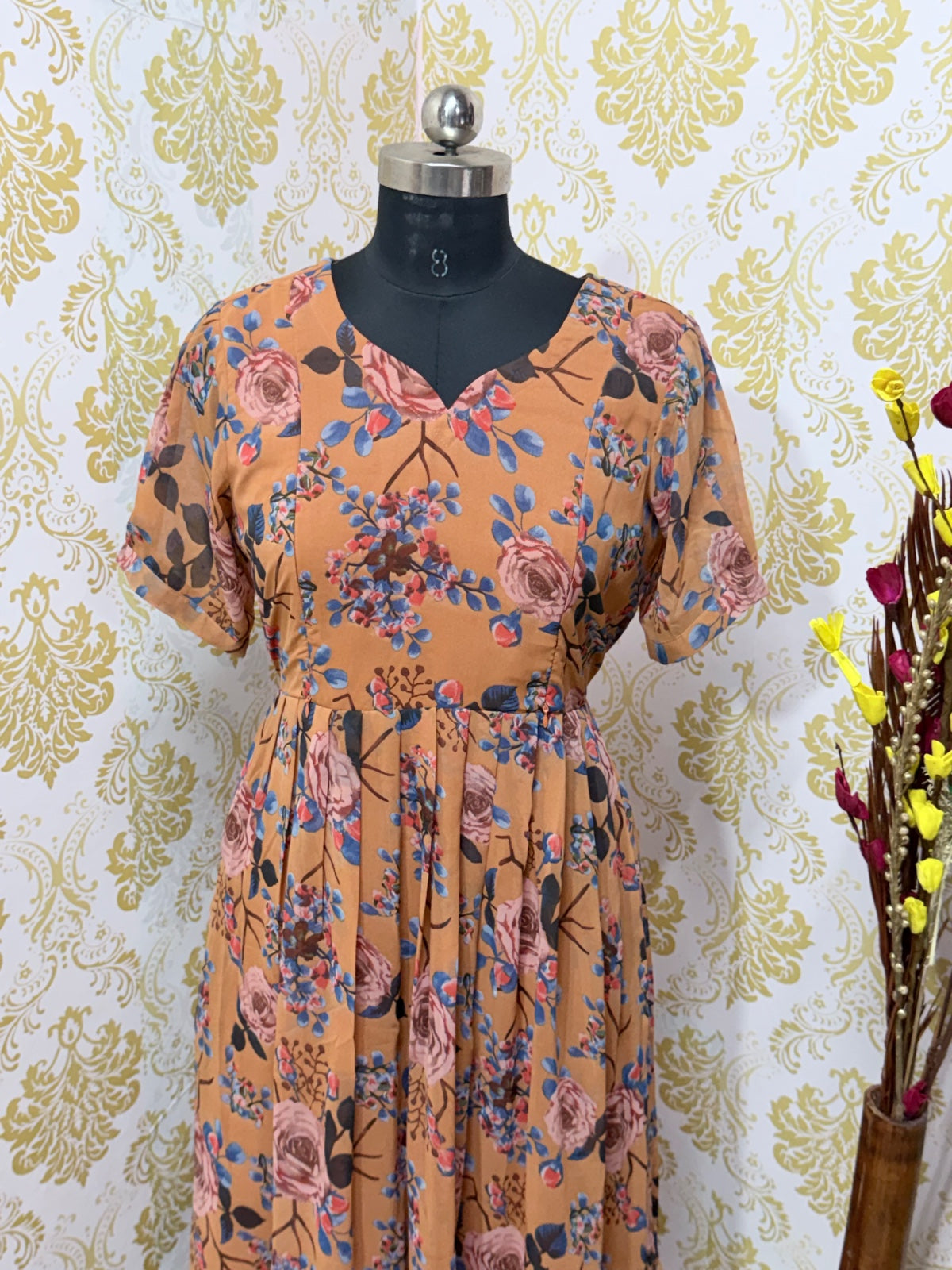 Georgette Floral Frock GFF12