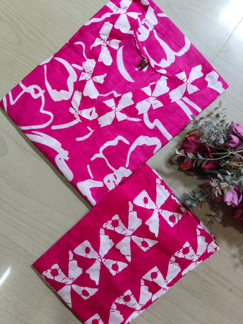 V neck Kurthi with Pant ALN13