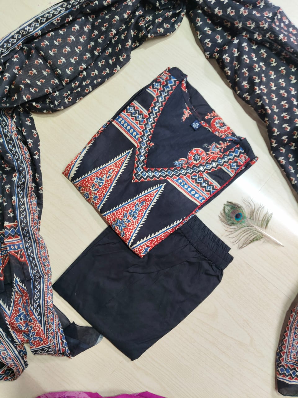 Cotton Floral Anarkali - CA37