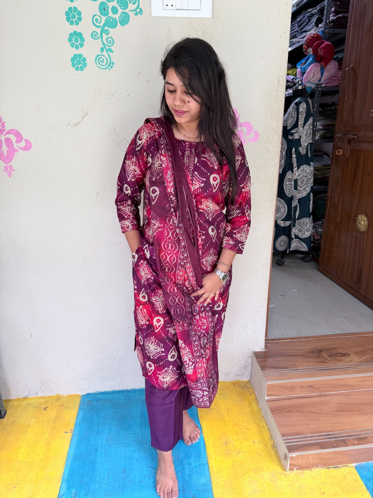 Premium Shiny Vetican Silk Kurti - SVK40