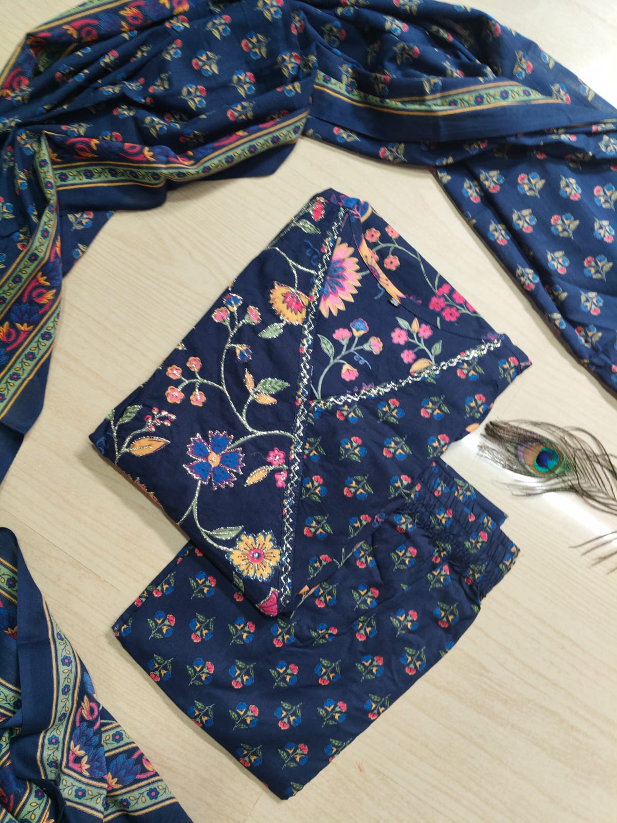 Cotton Floral Anarkali - CA43