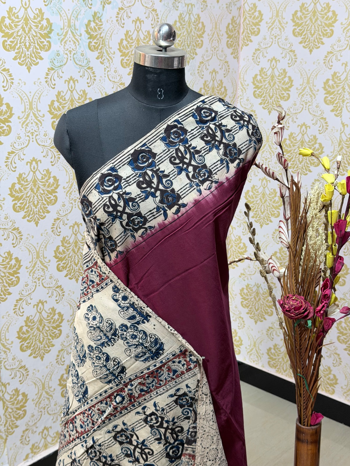 Kalamkari cottn Dyeing S28