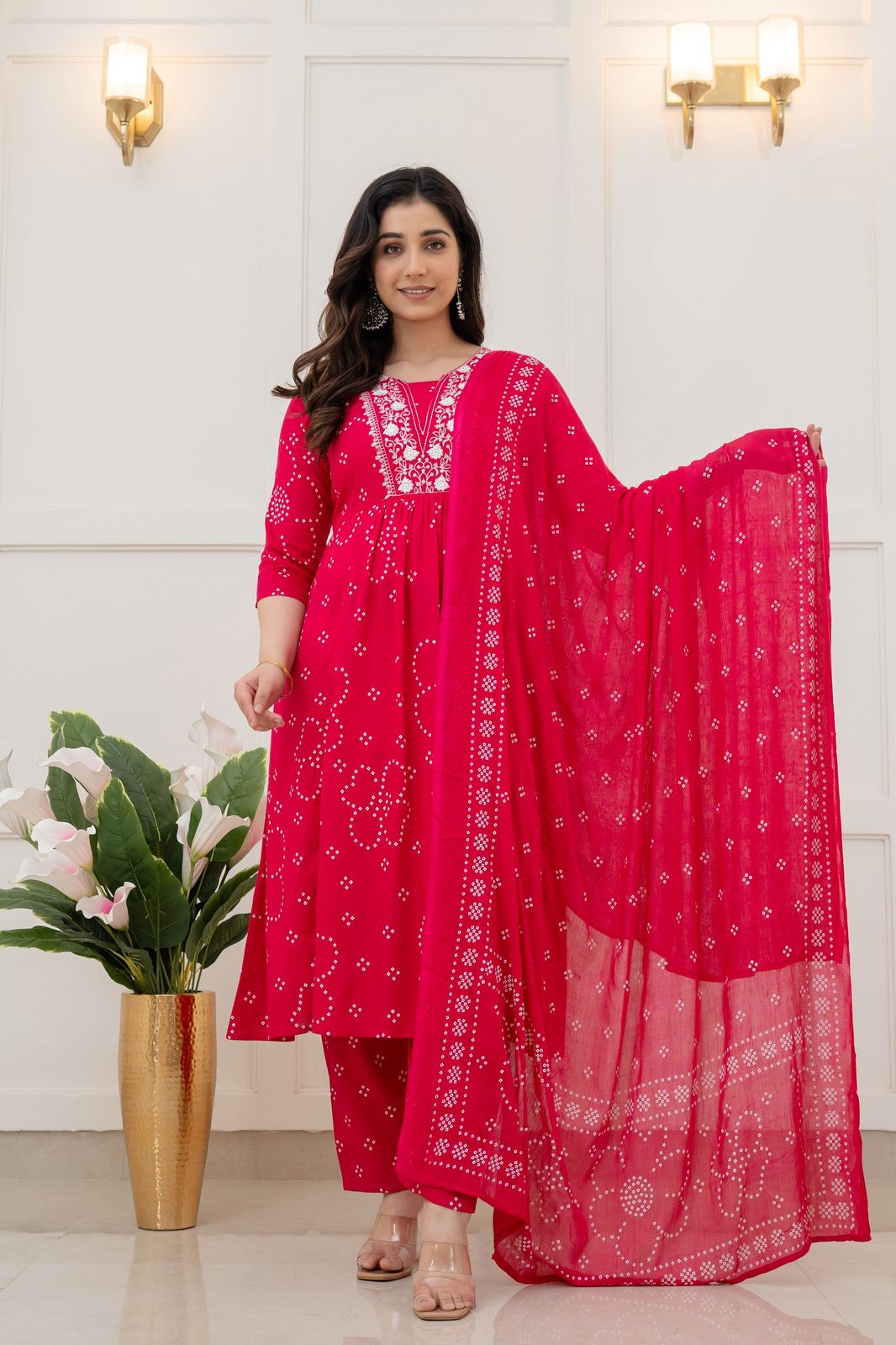Cotton Floral Anarkali - AS02