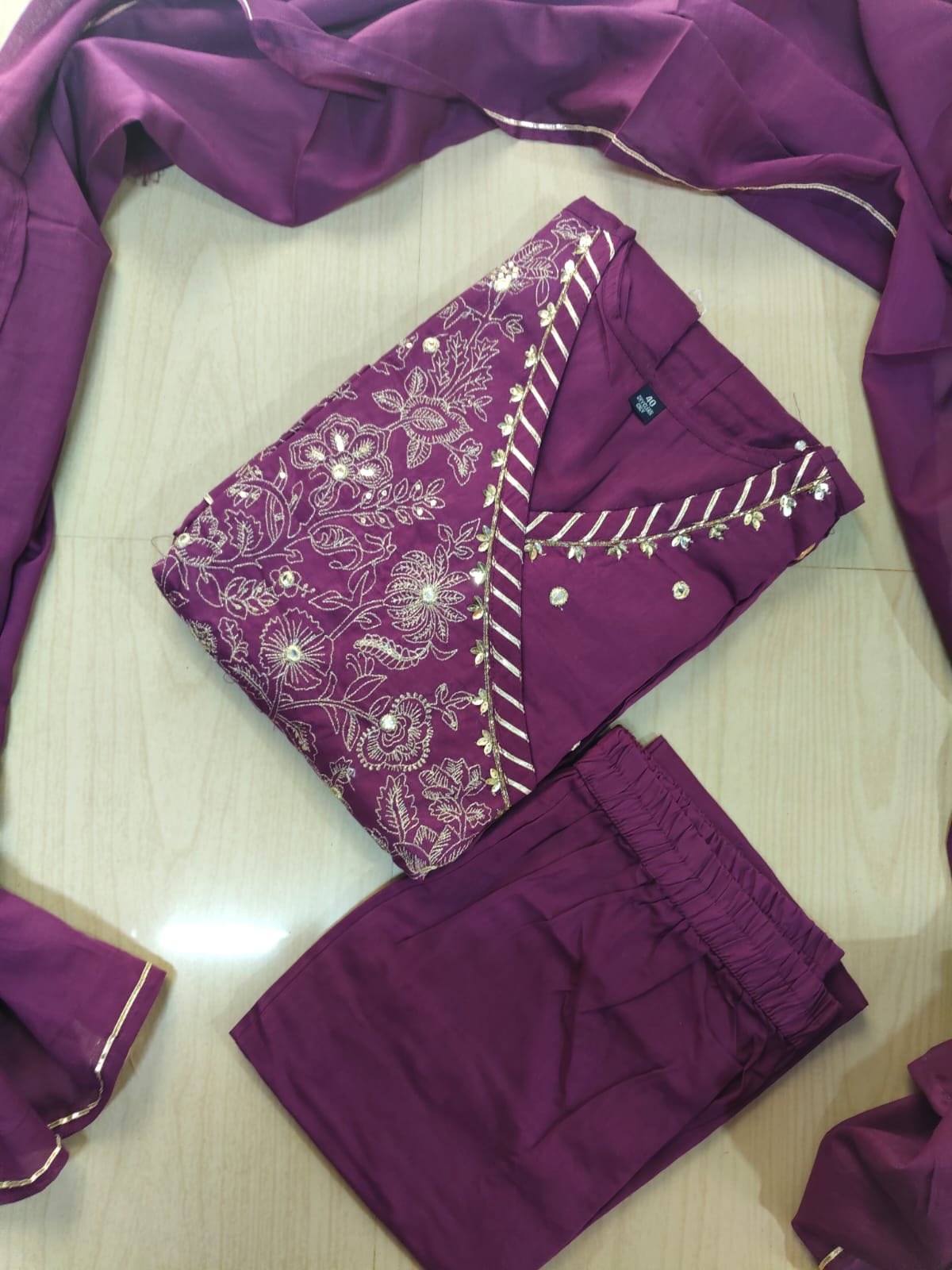 Cotton Floral Anarkali - CA10