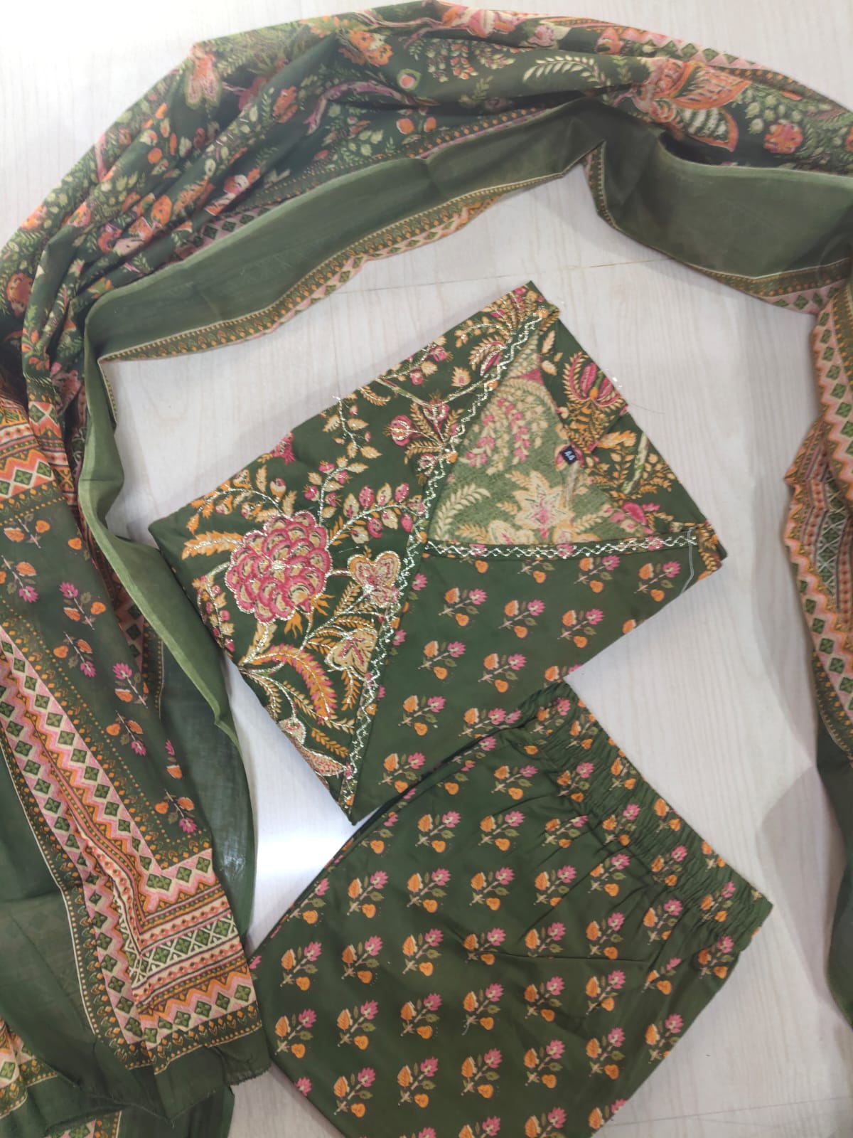 Cotton Floral Anarkali - CA35