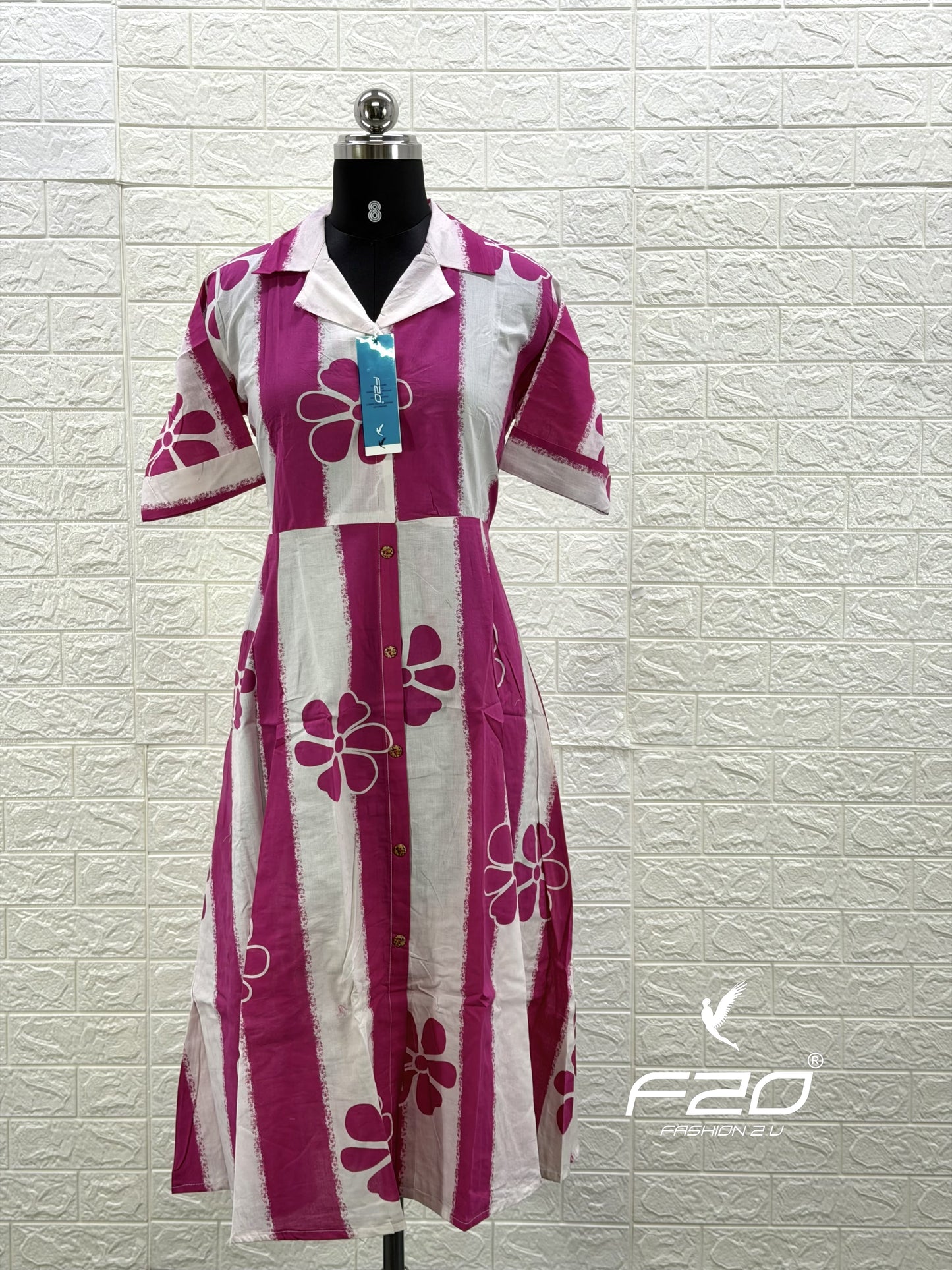 Cotton collar neck Frock CCF34