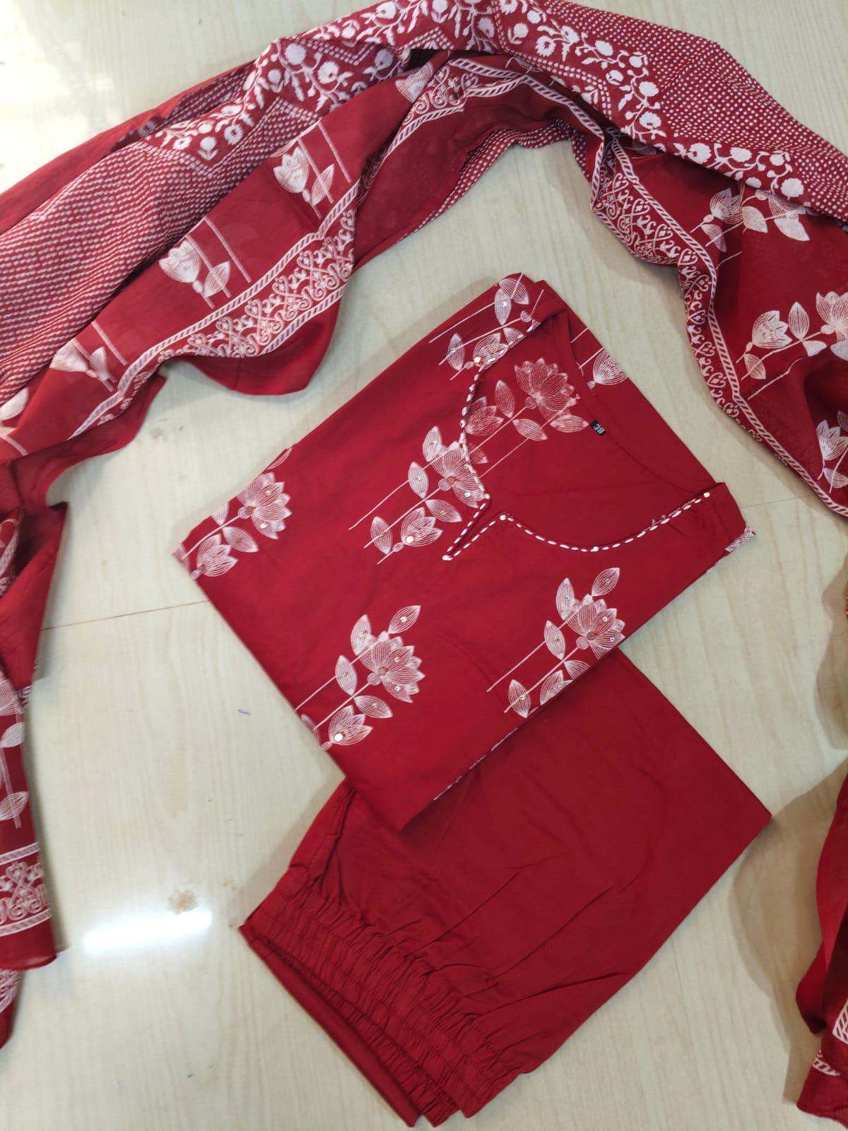 Budgeted Cotton 3 Piece Set - BC53