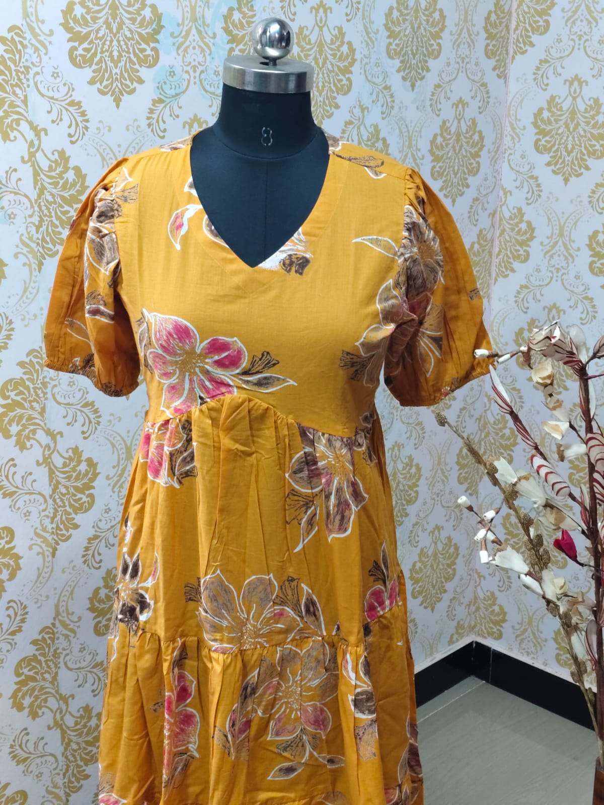 Cotton Floral Frock - CFF66