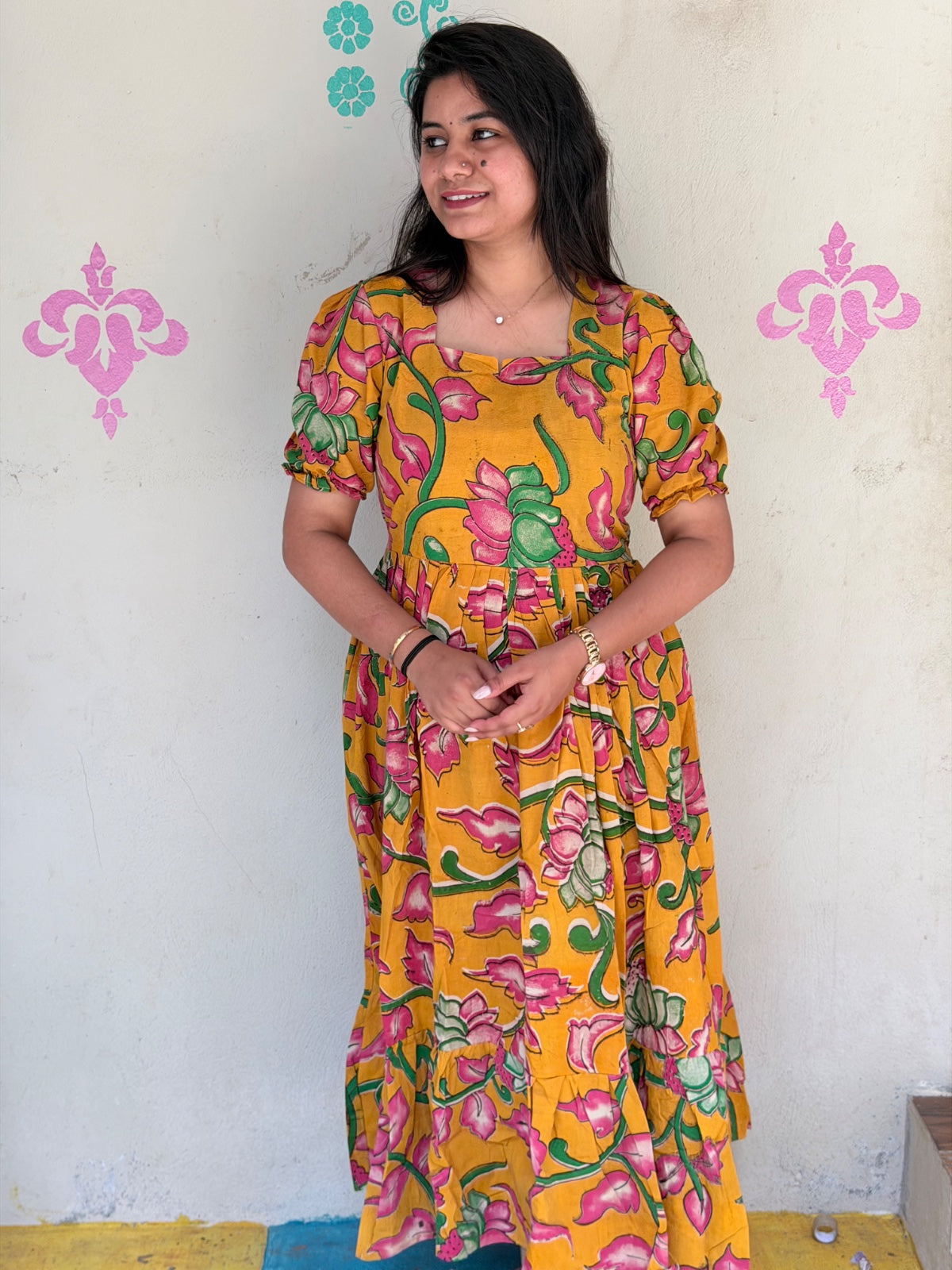 Kalamkari Anarkali Frock KAF20