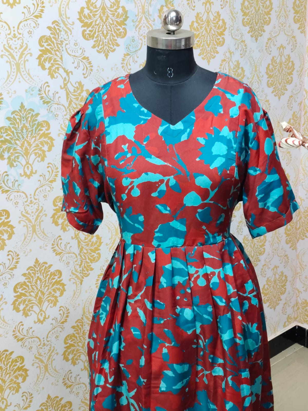 Cotton Ikkat Feeding Frock IFF37