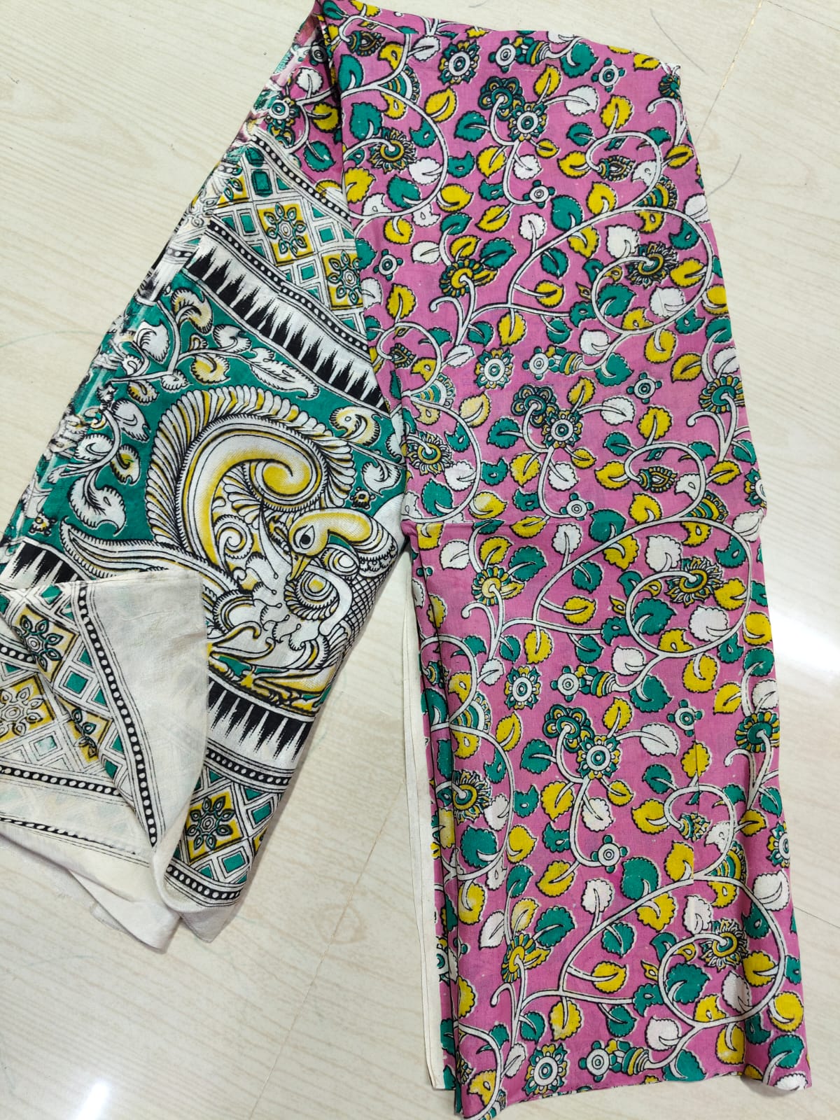 Kalamkari Duppatas (Cotton & Silk) KZD58
