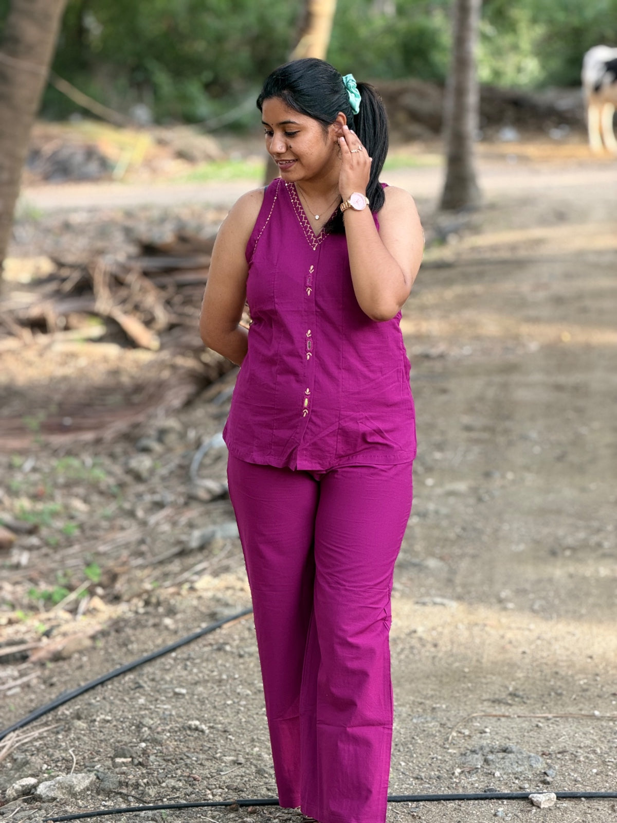 Cotton Co-ord Sets ( Sleeveless ) NSC04