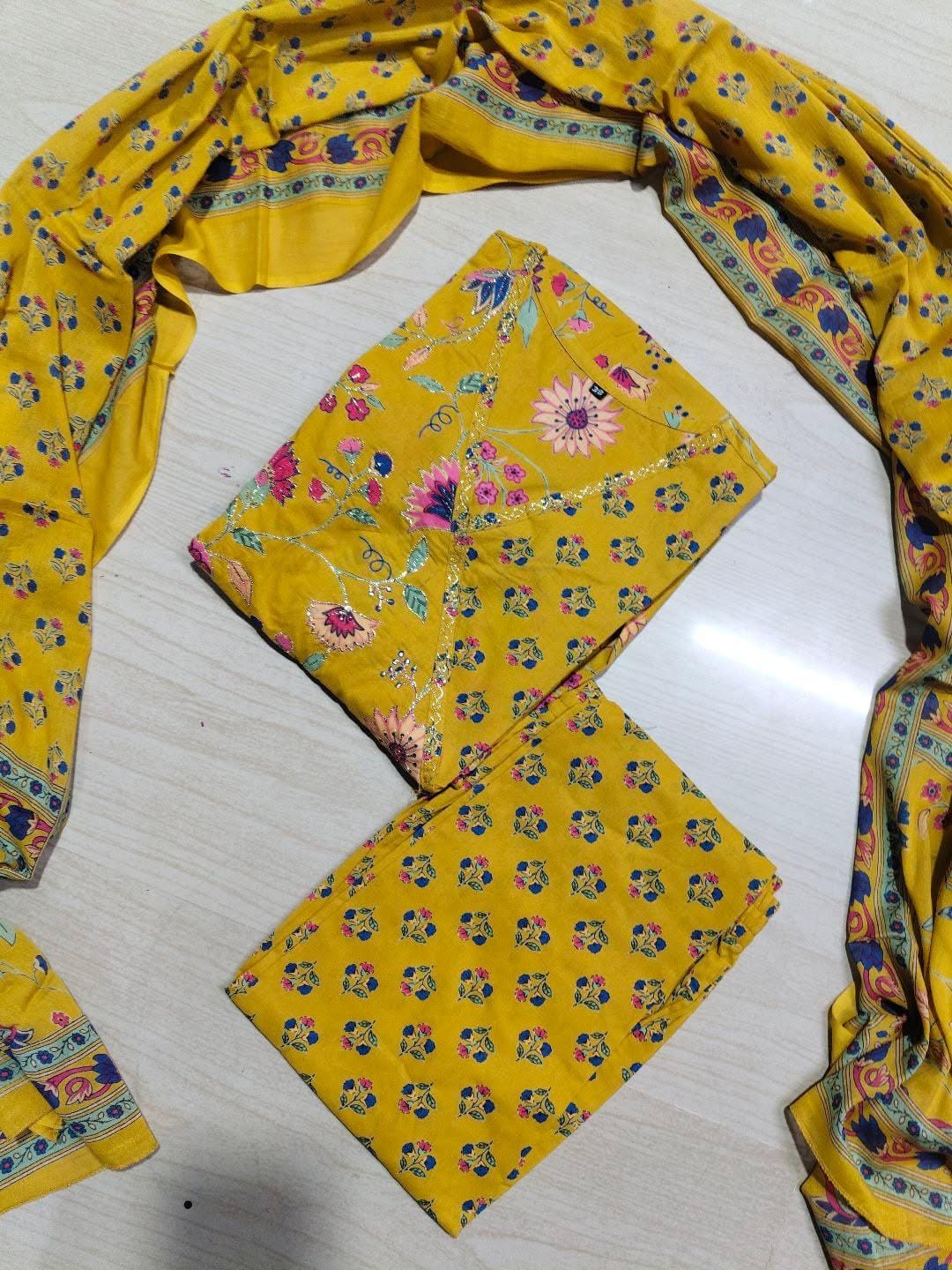 Cotton Floral Anarkali CA02