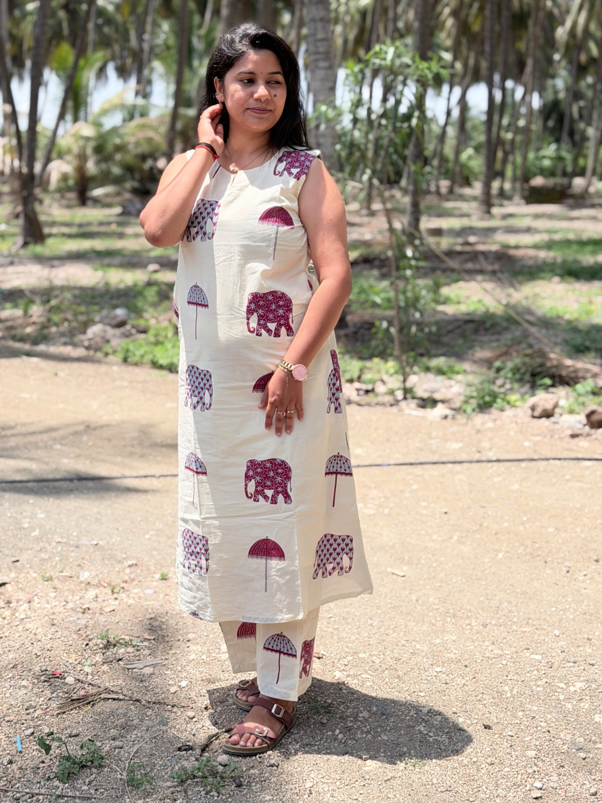 Premium Cotton Kurti With Phant CKP12