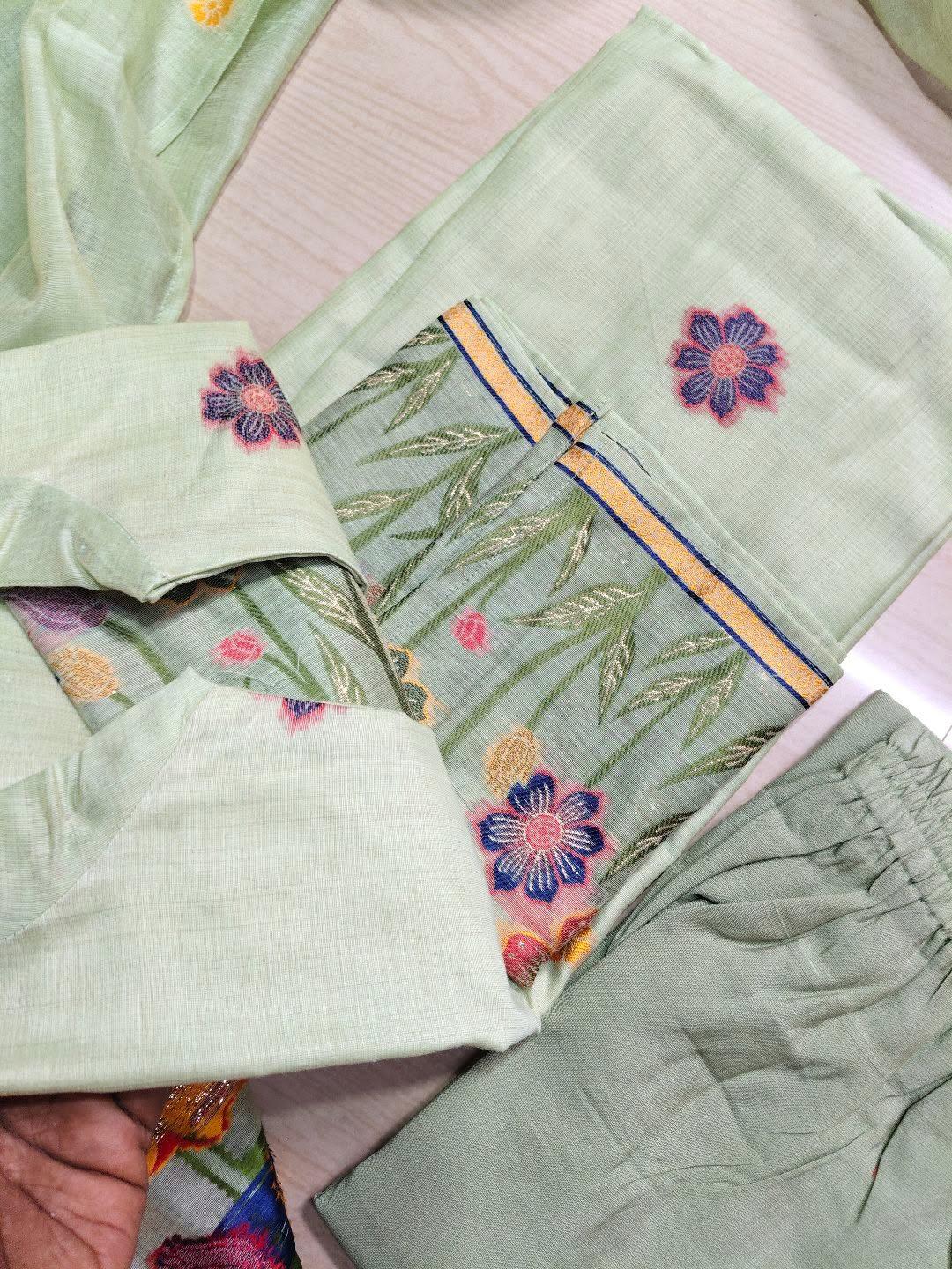Premium Jamdani Kurti Set EW104