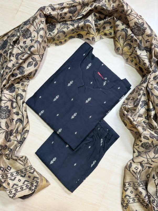 Raw Silk Kurti Set EW162