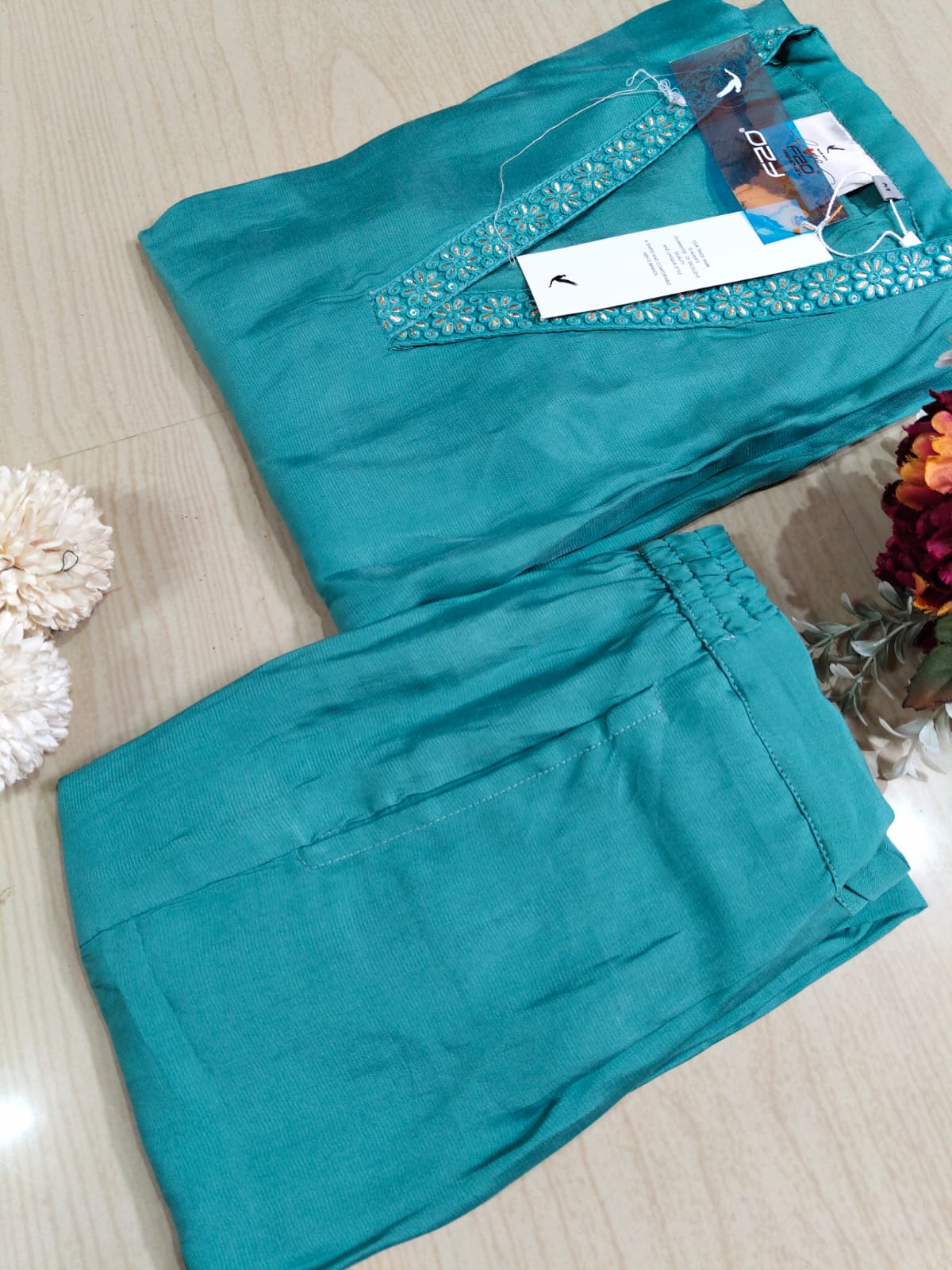 Shiny Silk Kurti with Pant - PSSK13