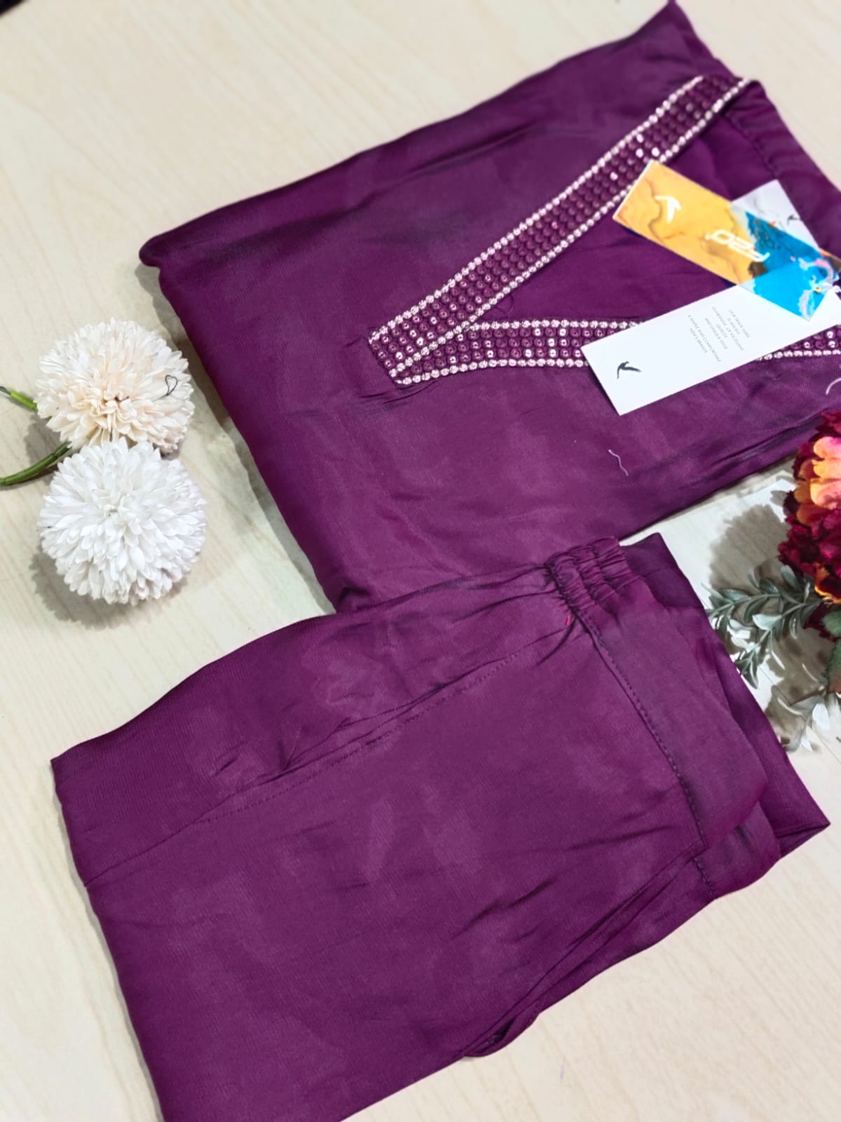 Shiny Silk Kurti with Pant - PSSK07