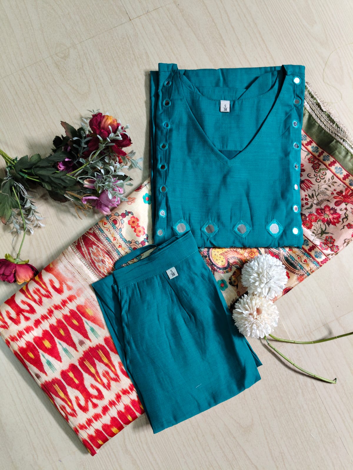 Premium Modal Chanderi Silk Kurti - CSK51