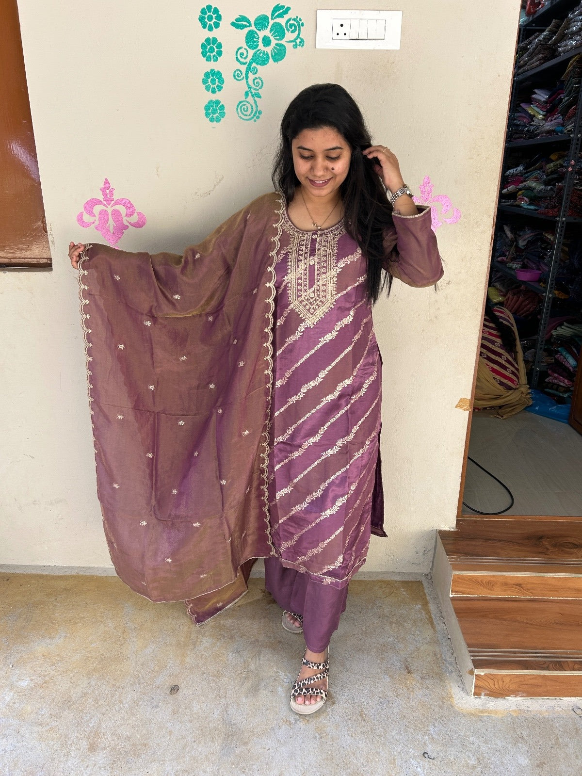 Premium Modal Chanderi Silk Kurti - CSK43