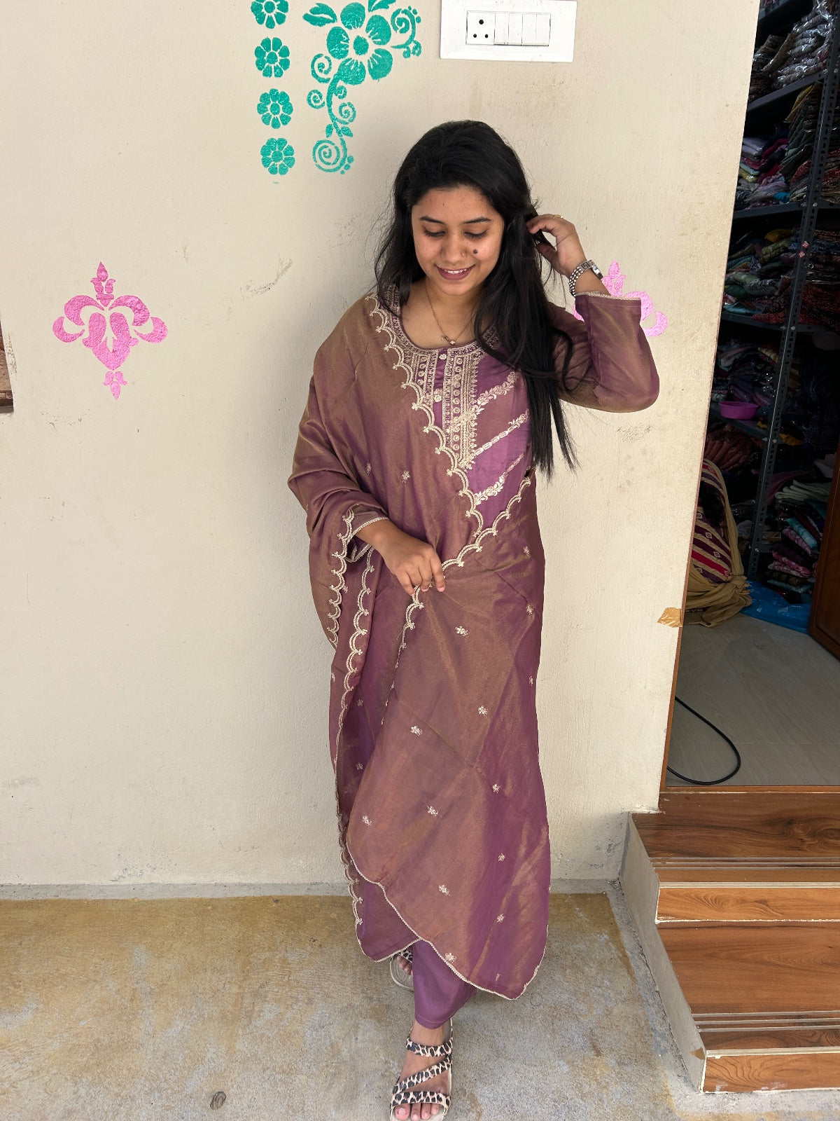 Premium Modal Chanderi Silk Kurti - CSK43