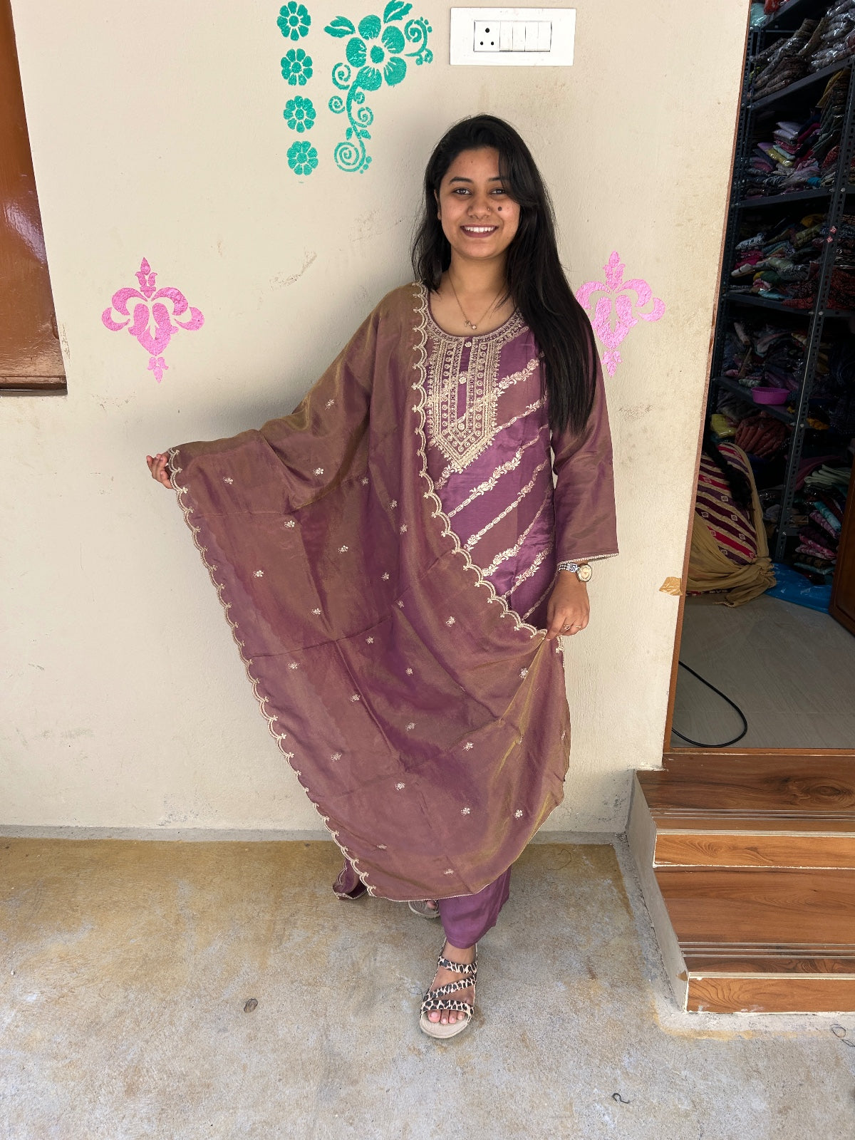 Premium Modal Chanderi Silk Kurti - CSK43