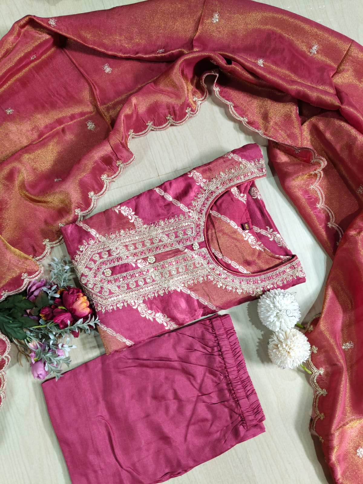 Premium Modal Chanderi Silk Kurti - CSK46