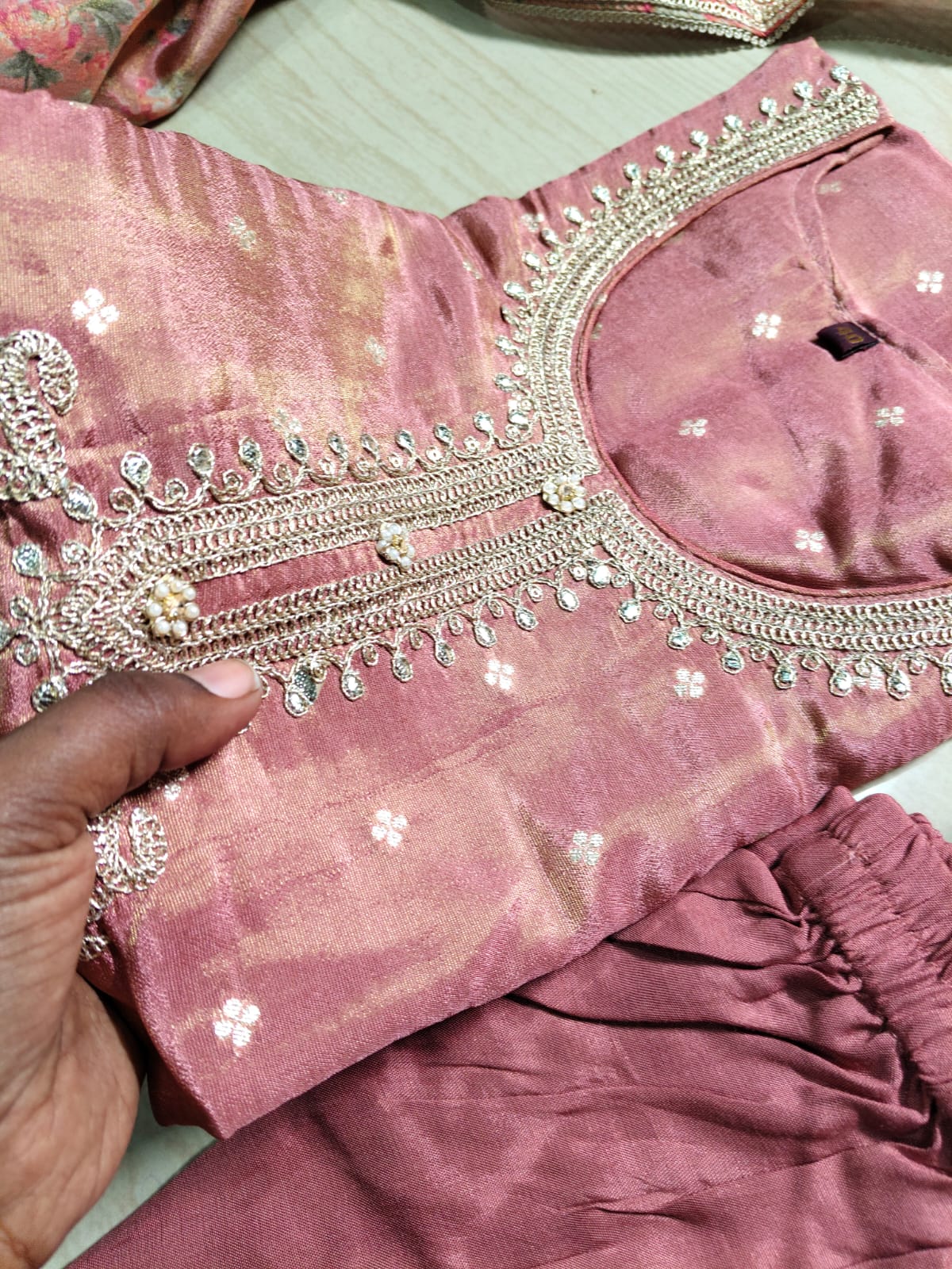 Premium Modal Chanderi Silk Kurti - CSK44