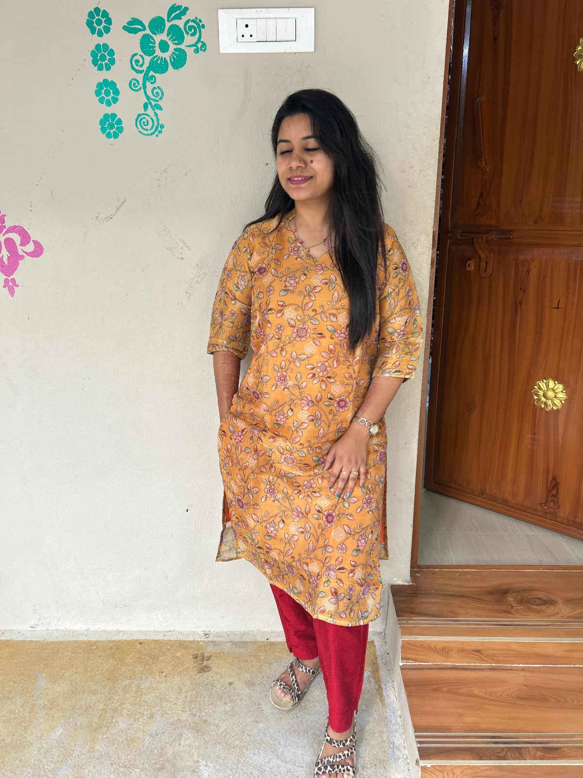 Tissue Kurti With Phant TKP01