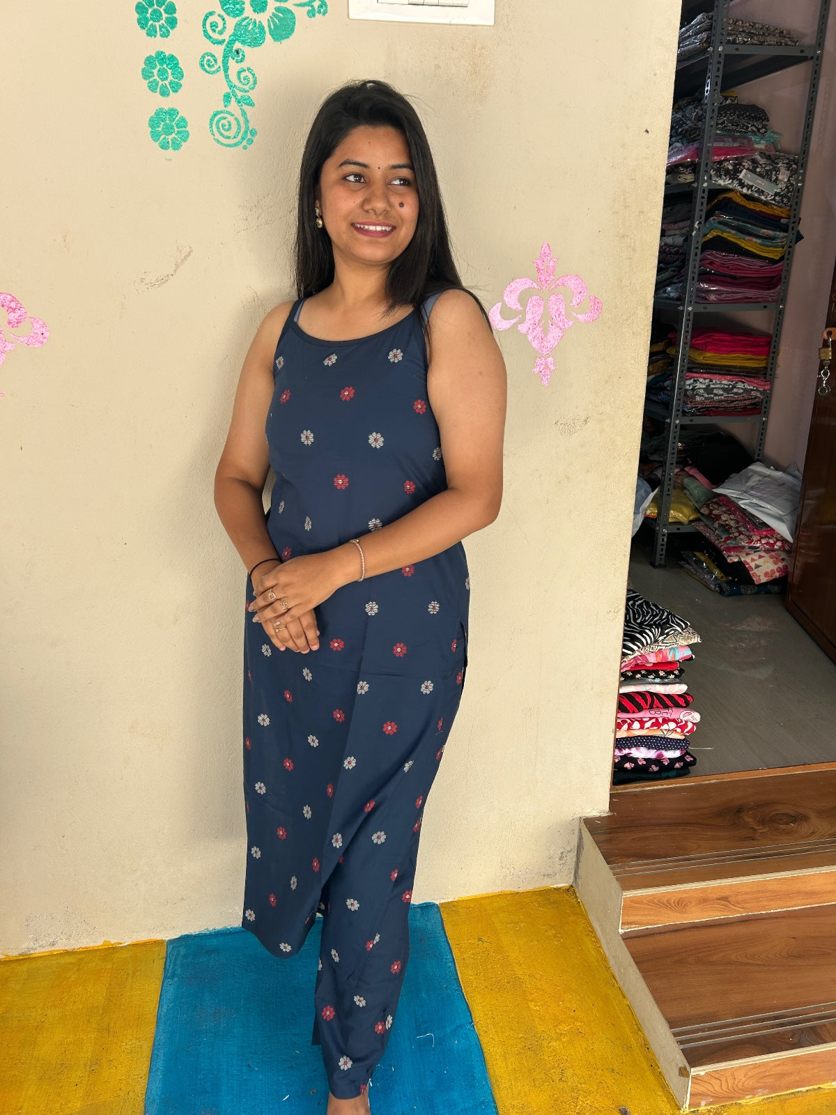 Sleeveless Kurthi with pant - SC05