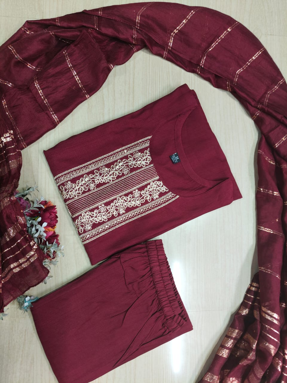 Premium Shiny Vetican Silk Kurti - SVK26