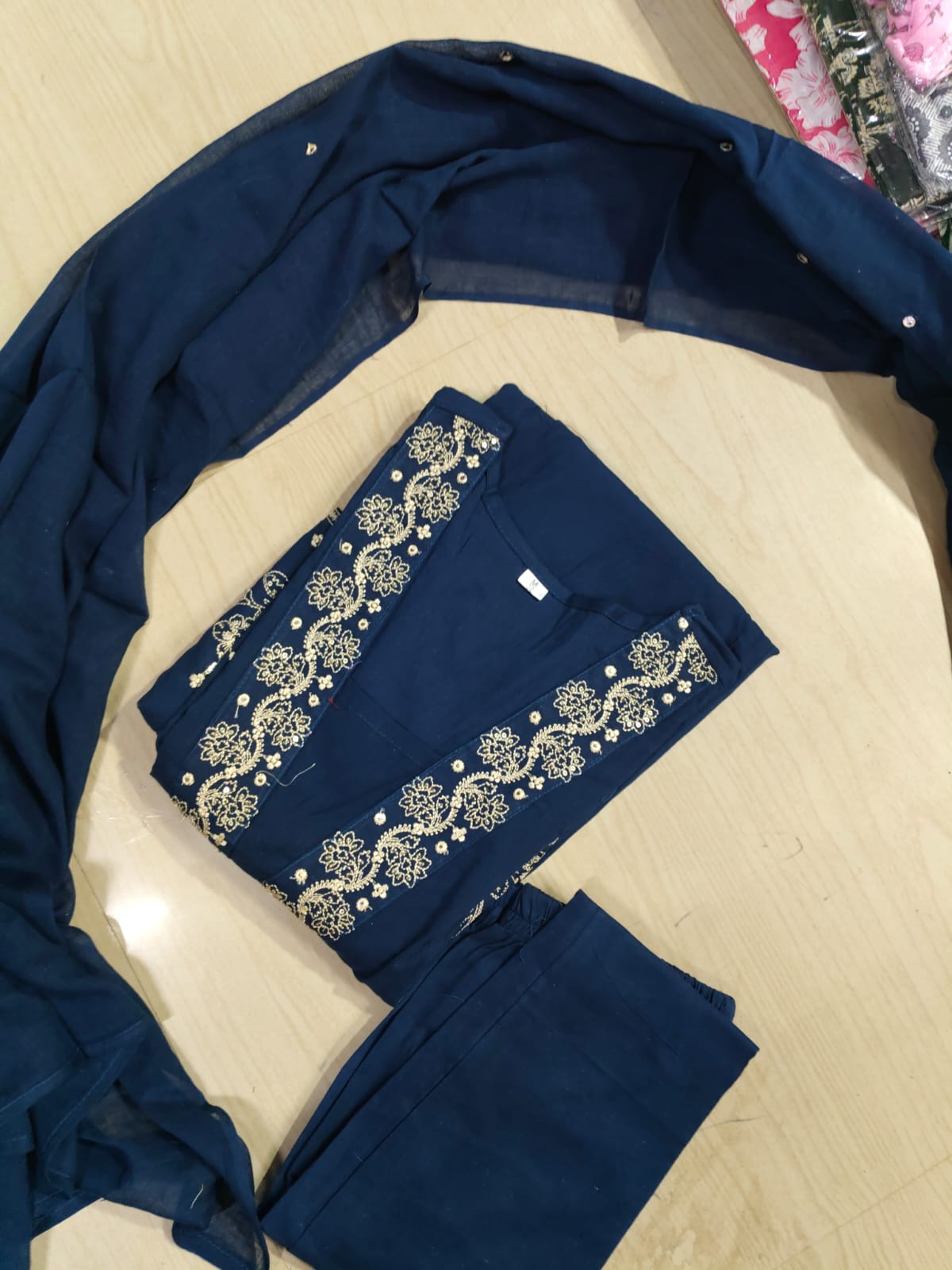 Cotton Floral Anarkali - AS43