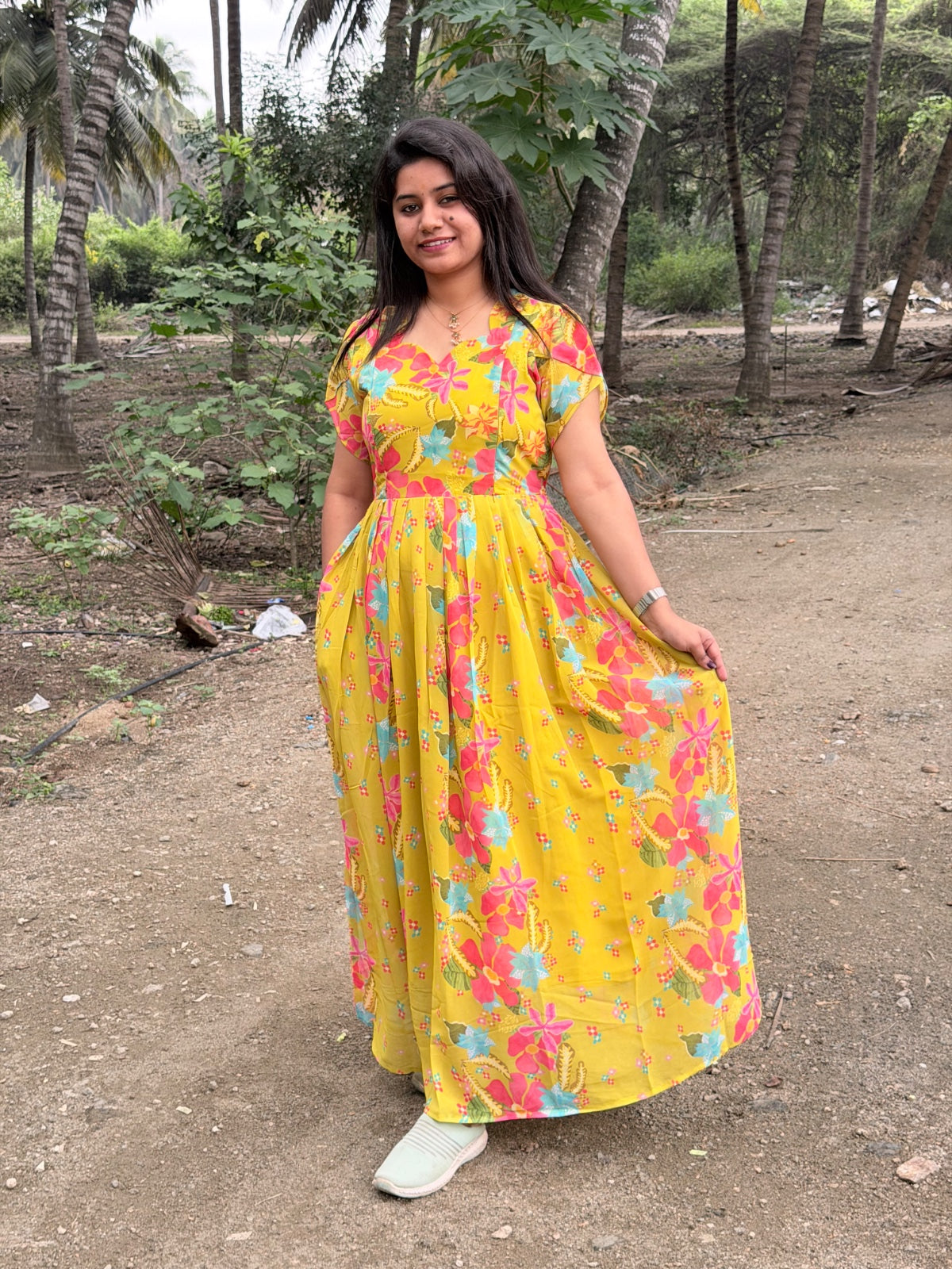 Georgette Non Feeding Frock