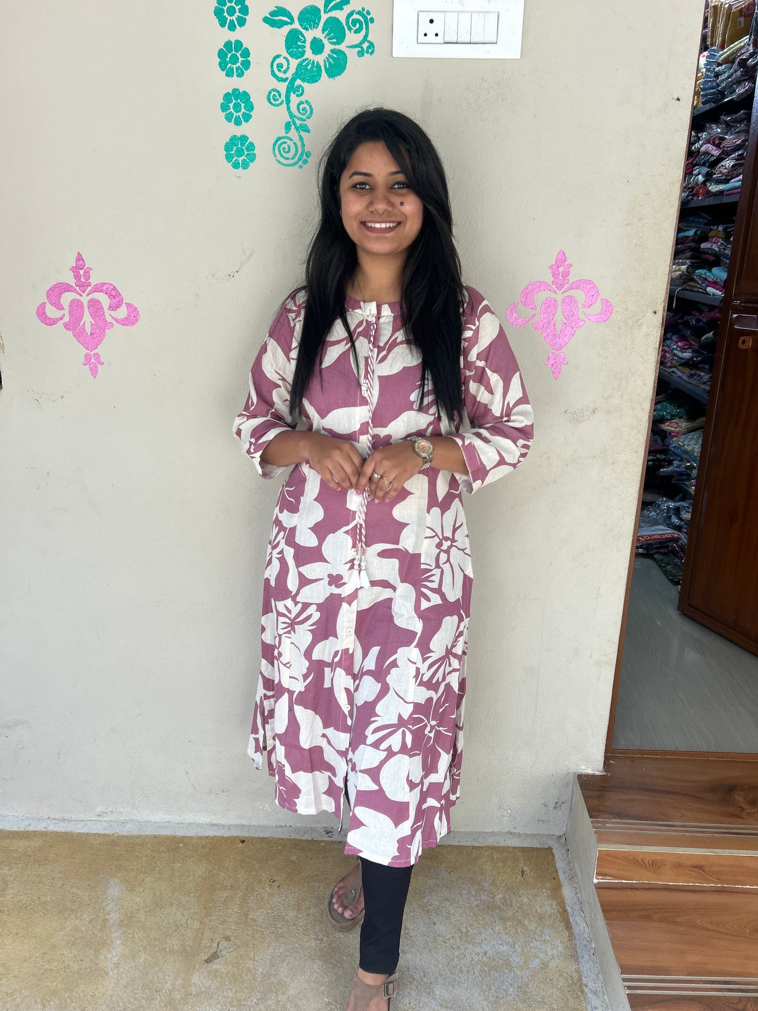Rainbow Cotton Princes Cut Kurti