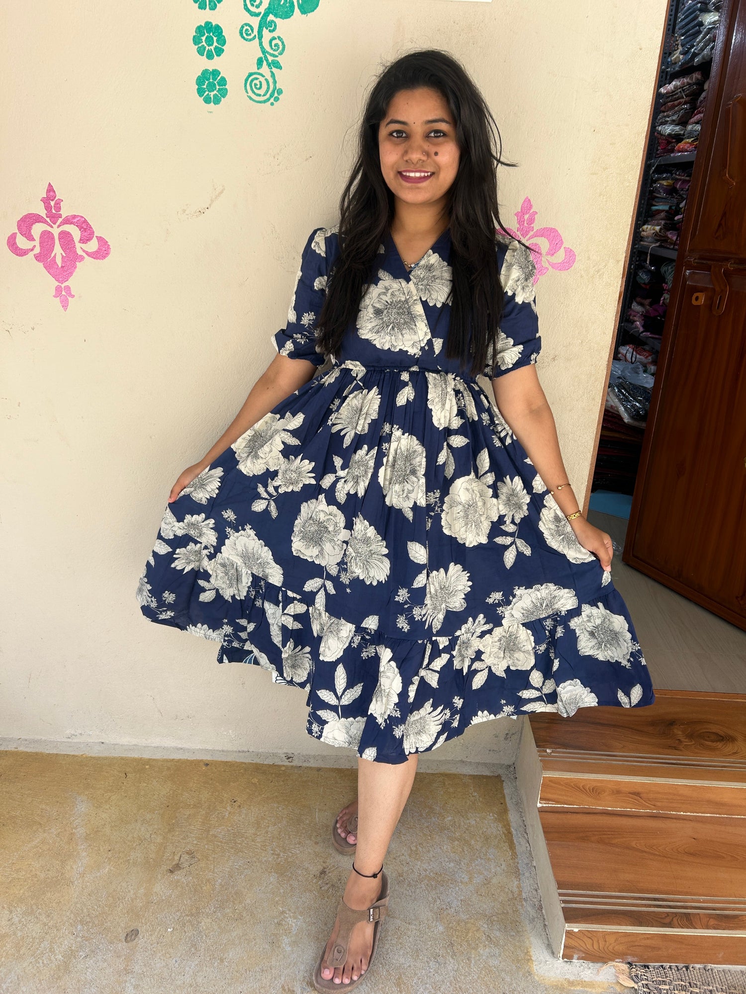 Cotton Floral Frock