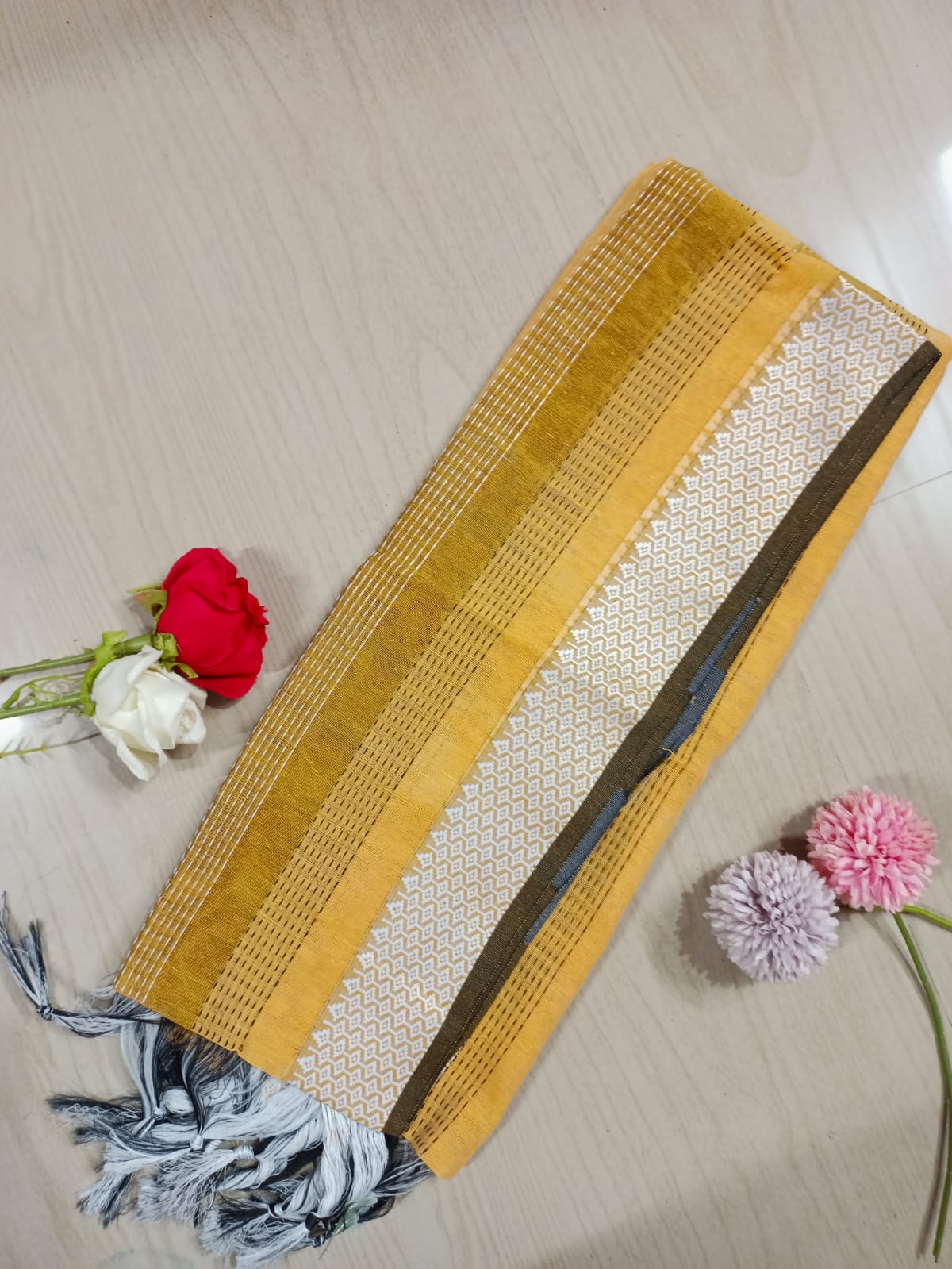 Cotton mixed Silk Dupatta