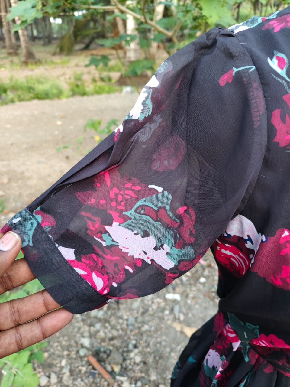 Georgette Floral Frock GFF08