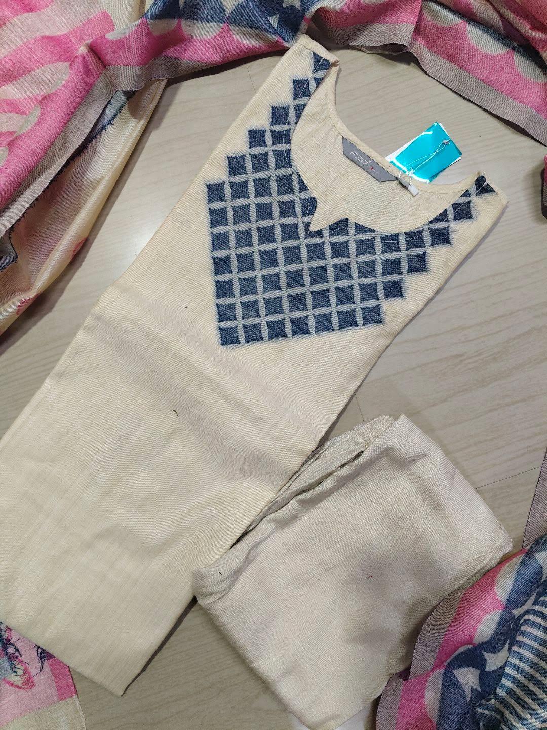Premium Jamdani Kurti  Set EW85