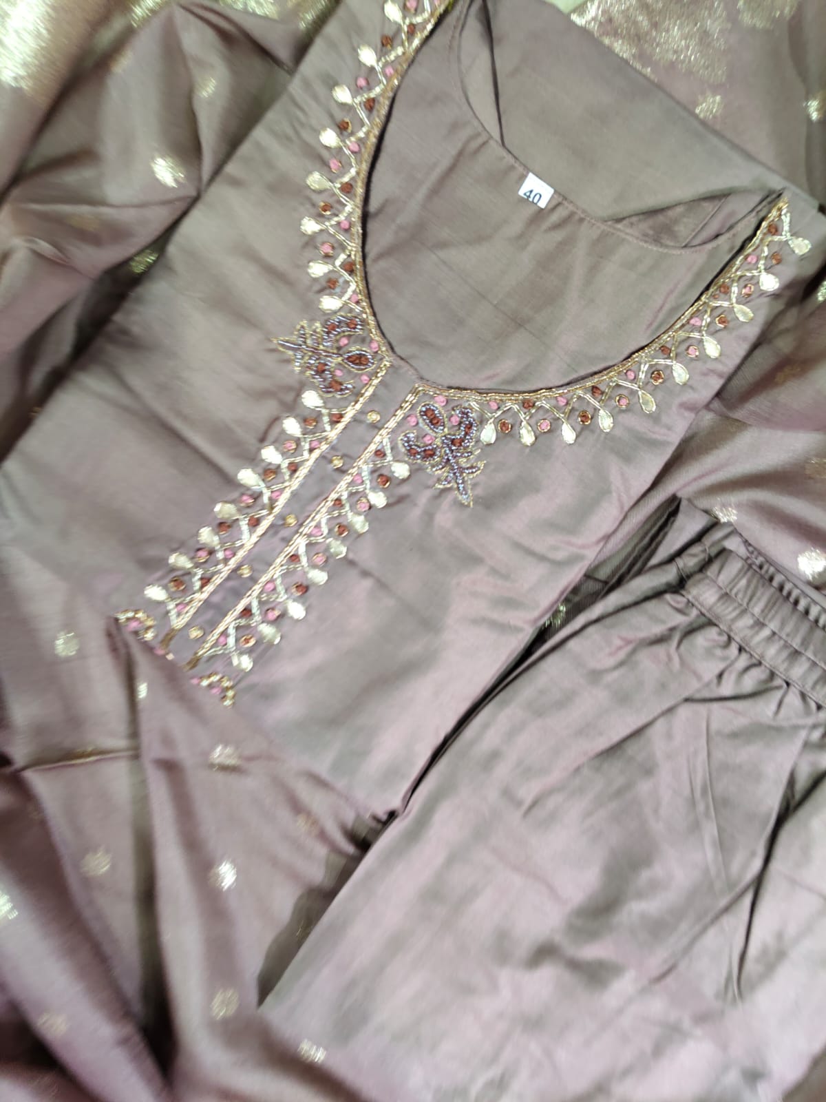 Premium Modal Chanderi Silk Kurti - CSK53