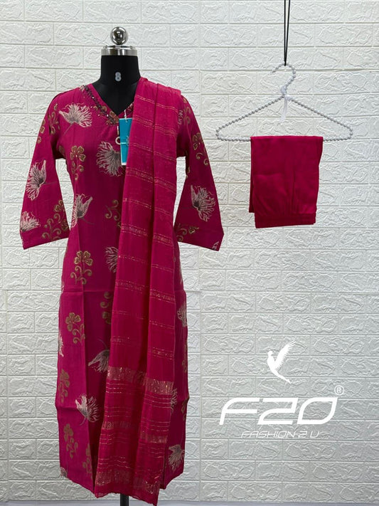 Premium Shiny Vetican Silk Kurti - SVK18