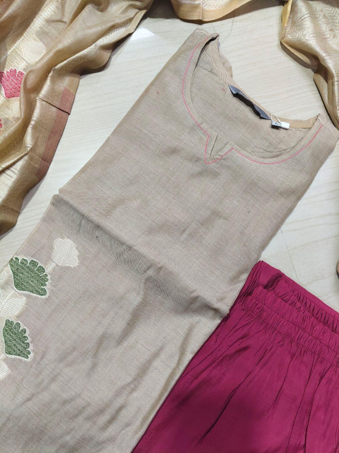 Premium Jamdani Kurti  Set EW86