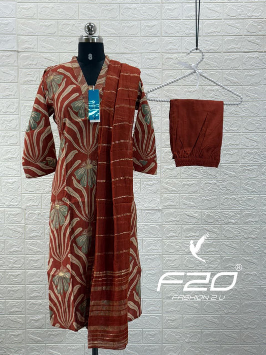 Premium Shiny Vetican Silk Kurti - SVK40