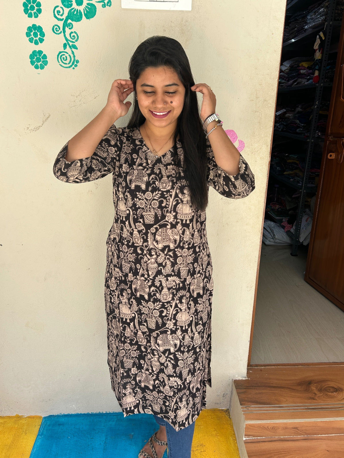 Kalamkari Kurtis KK45