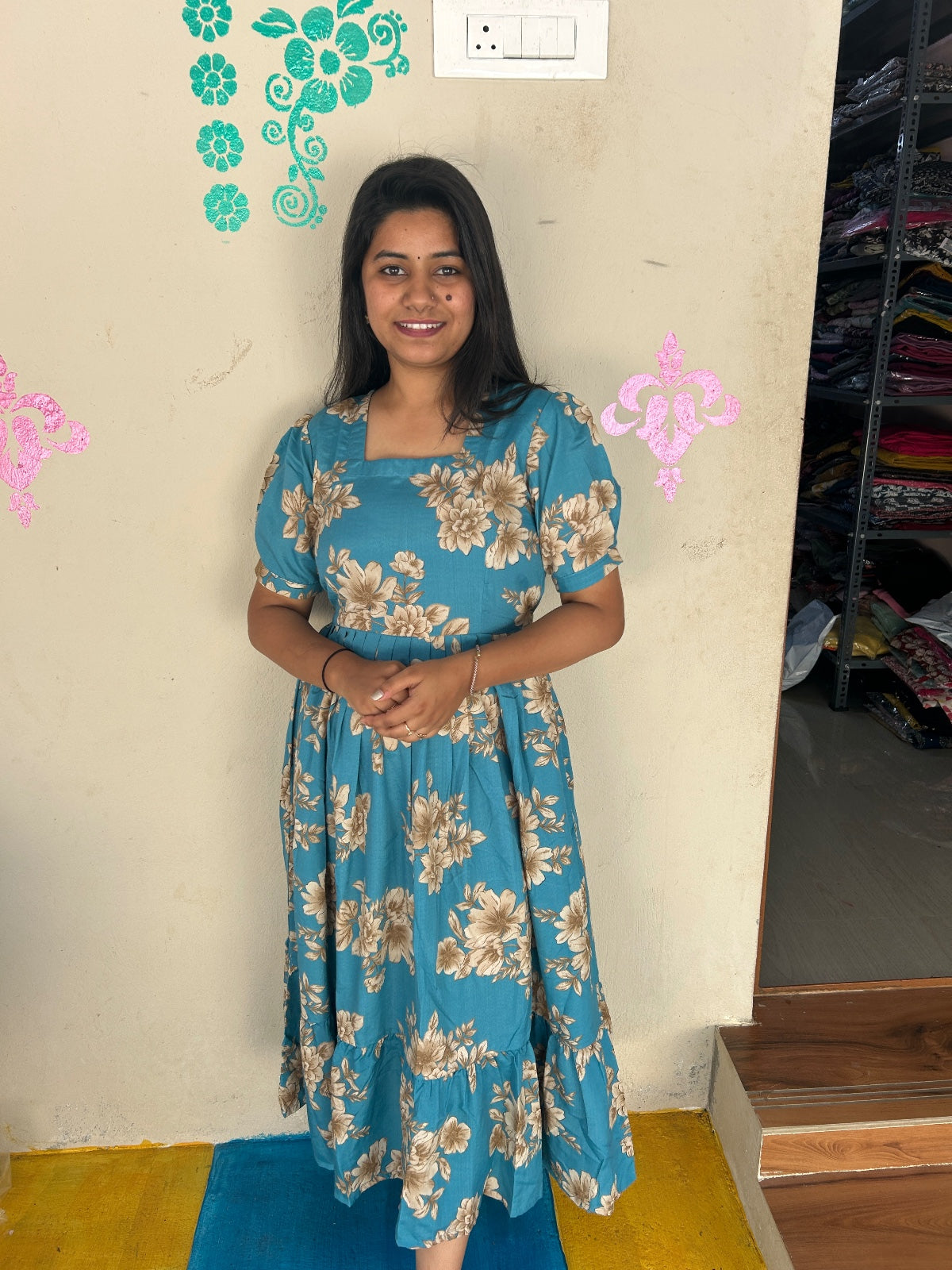 Cotton Floral Frock - CFF53