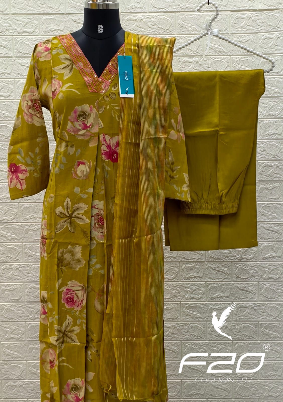 Perimum Vetican A LIne Anarkali Silk Kurti - VSK59