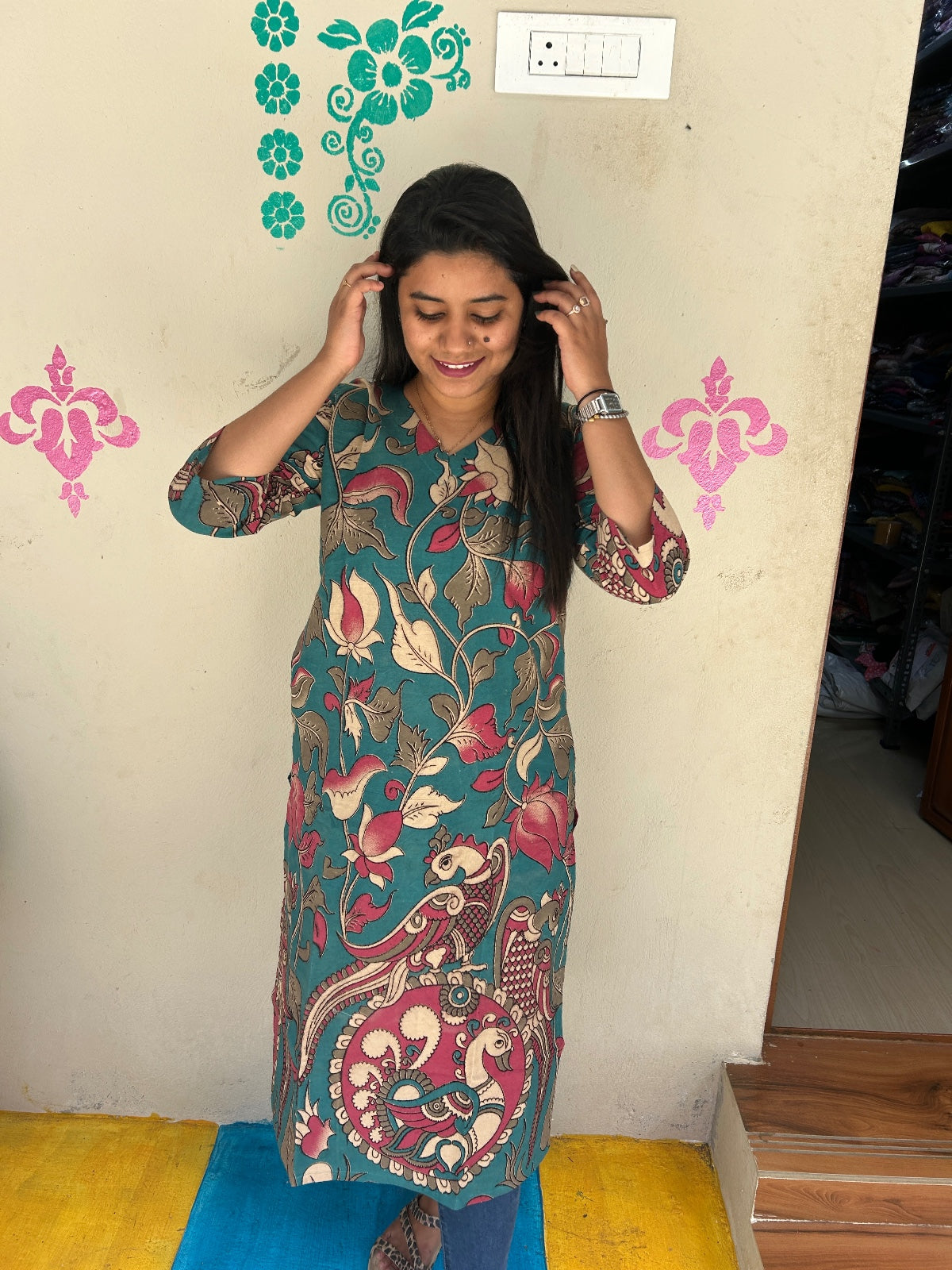 Kalamkari Kurtis KK61