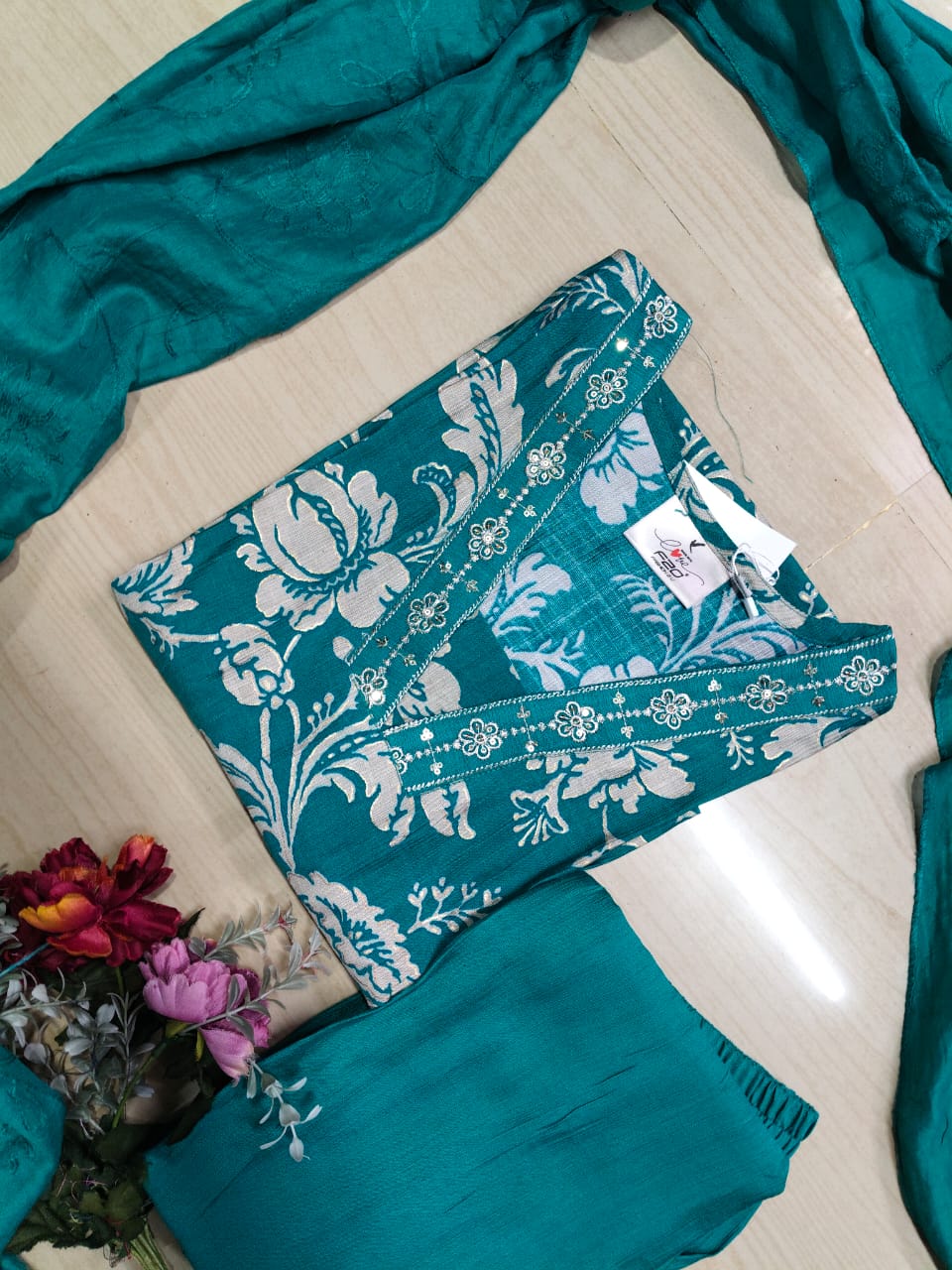 Premium Shiny Vetican Silk Kurti - SVK10