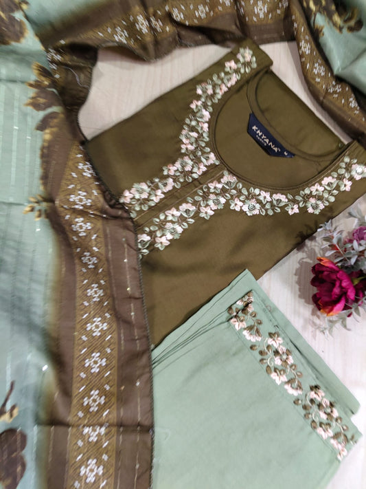 Visithra Silk Duppata Sets  VDS15