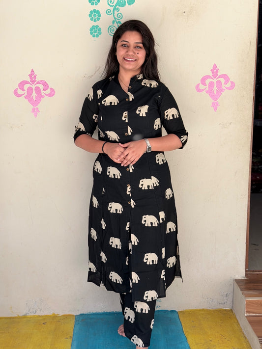 A-Line Cotton Kurti  AL01