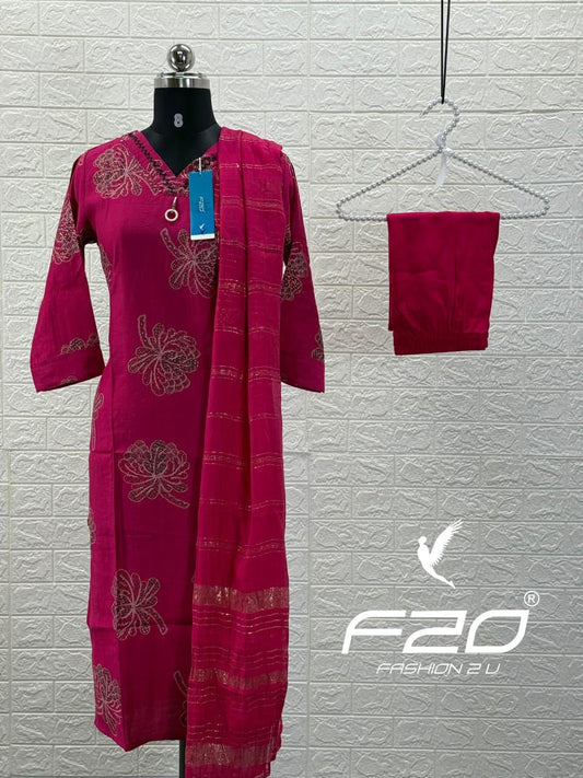 Premium Shiny Vetican Silk Kurti - SVK21